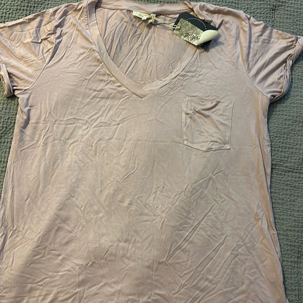 Very Pretty Pink-ish Cuff Sleeve Shirt